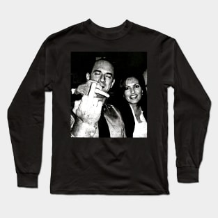 Elliot Stabler And Olivia Benson  Actors and musicians giving the middle finger meme Long Sleeve T-Shirt